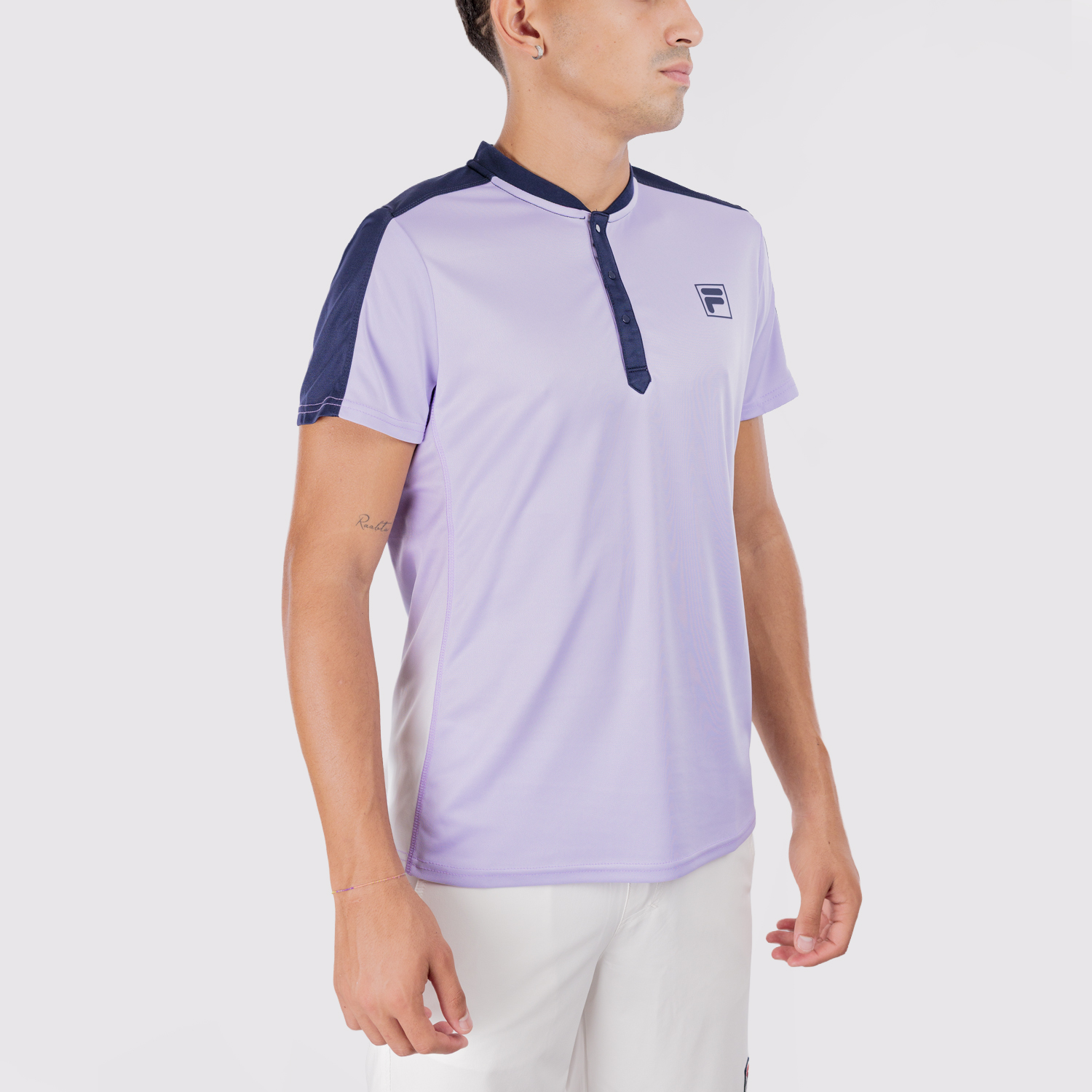 Fila Taavi Polo - Lavender/Aqua Blue Graphic Comb