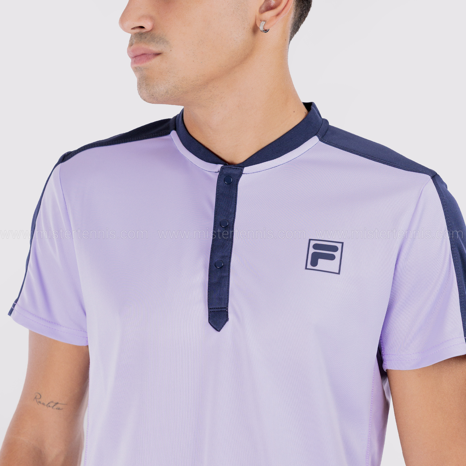 Fila Taavi Polo - Lavender/Aqua Blue Graphic Comb