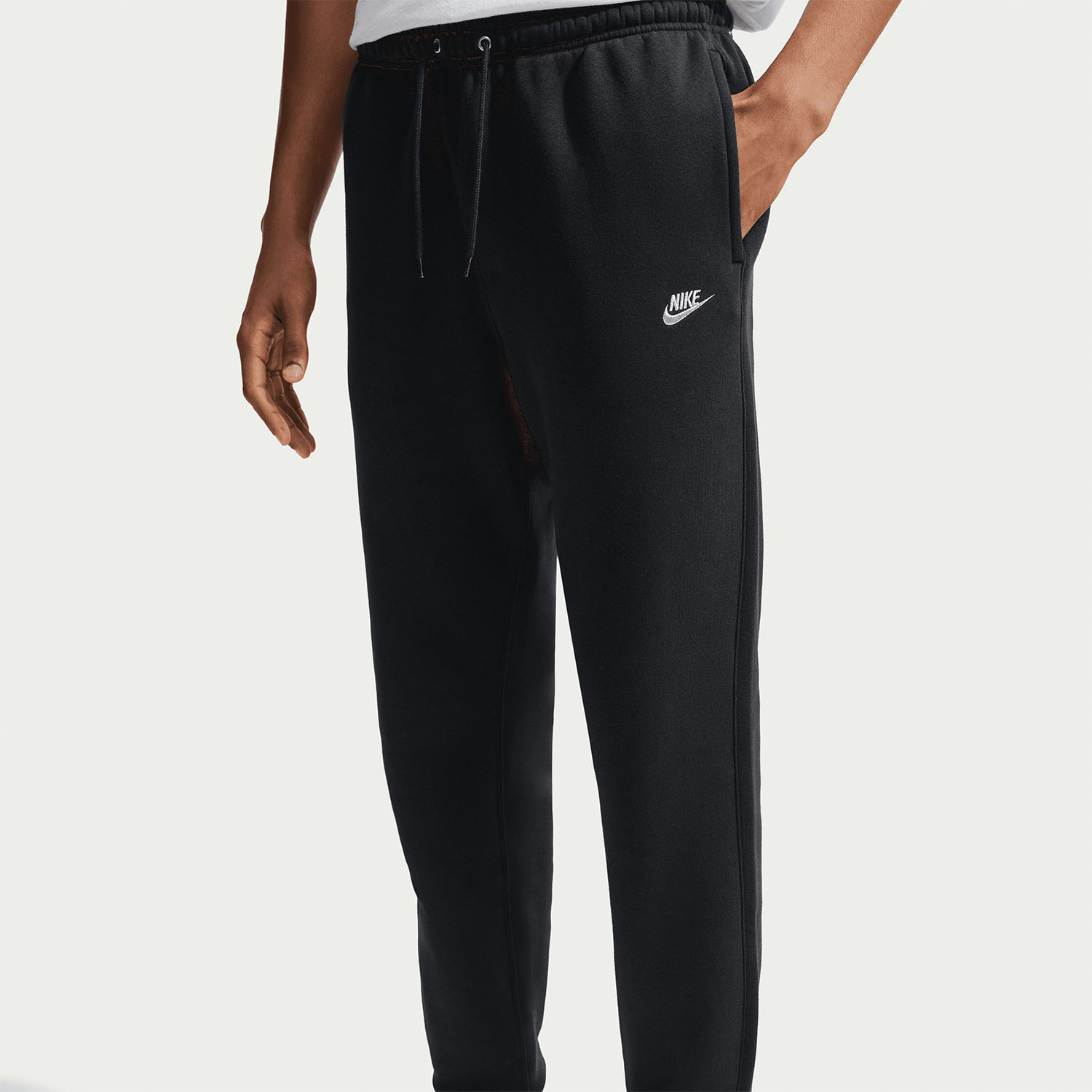 Nike Club Pantaloni - Black/Metallic Silver