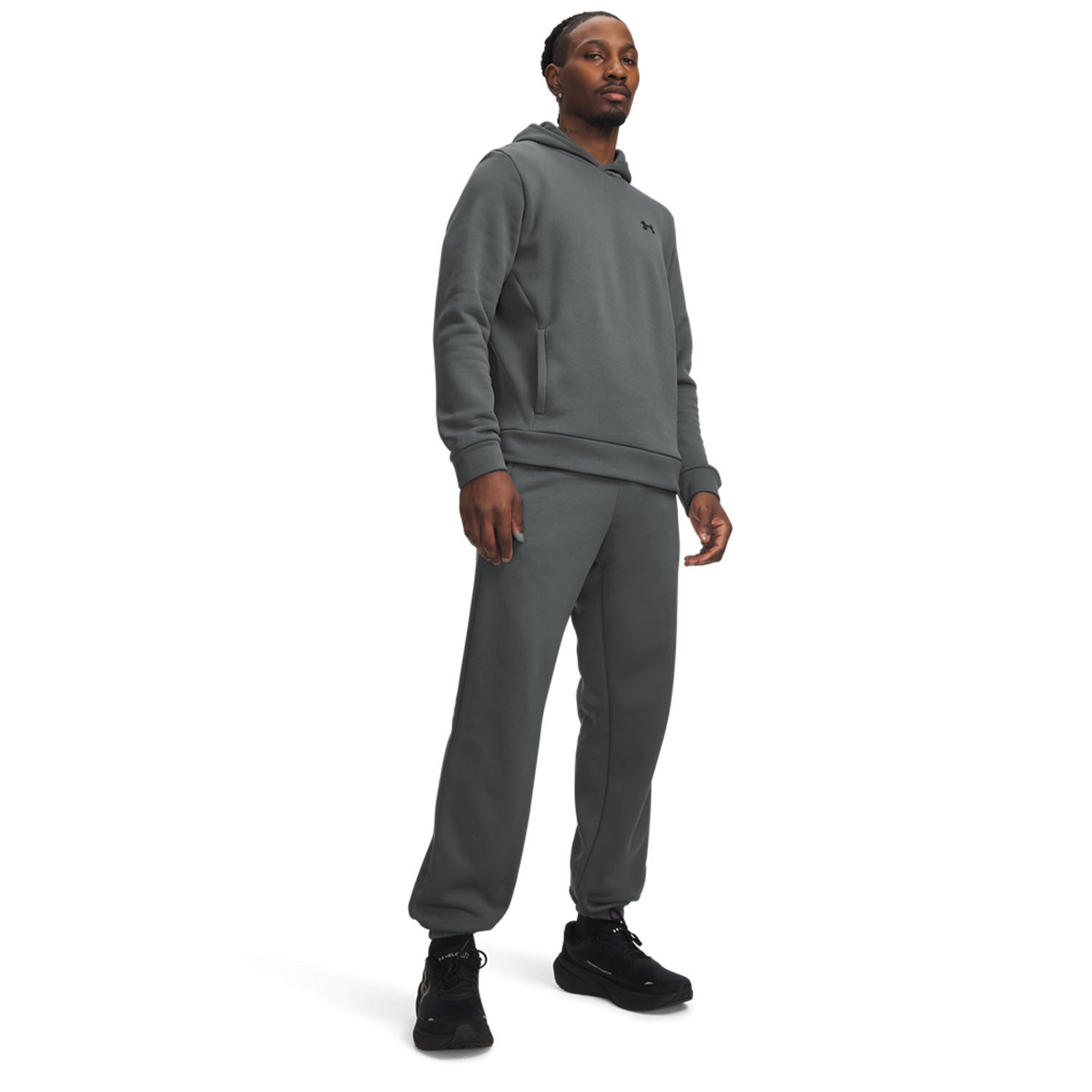 Under Armour Fleece Pants - Castlerock/Black