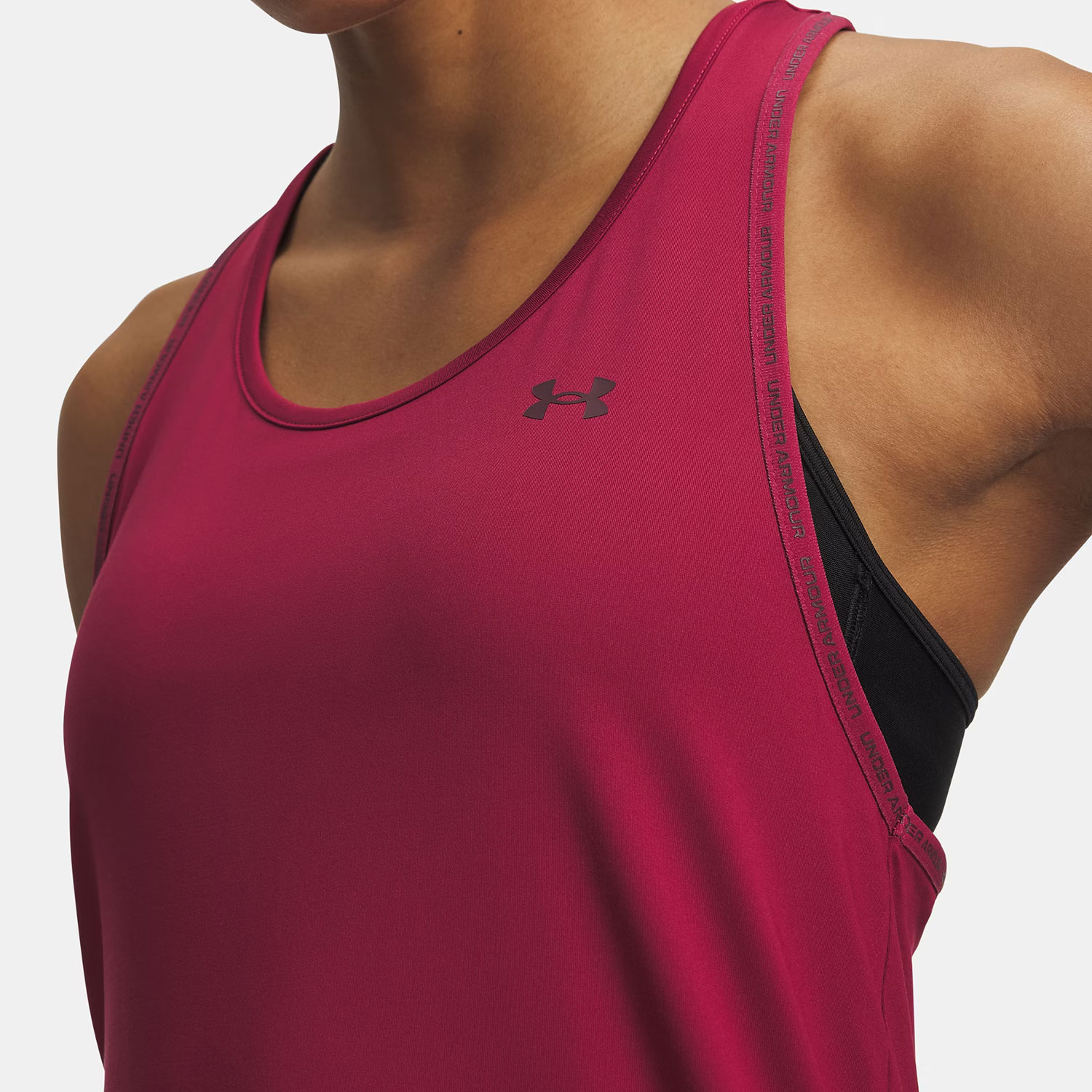 Under Armour Tech Knockout Tank - Claret/Ox Blood