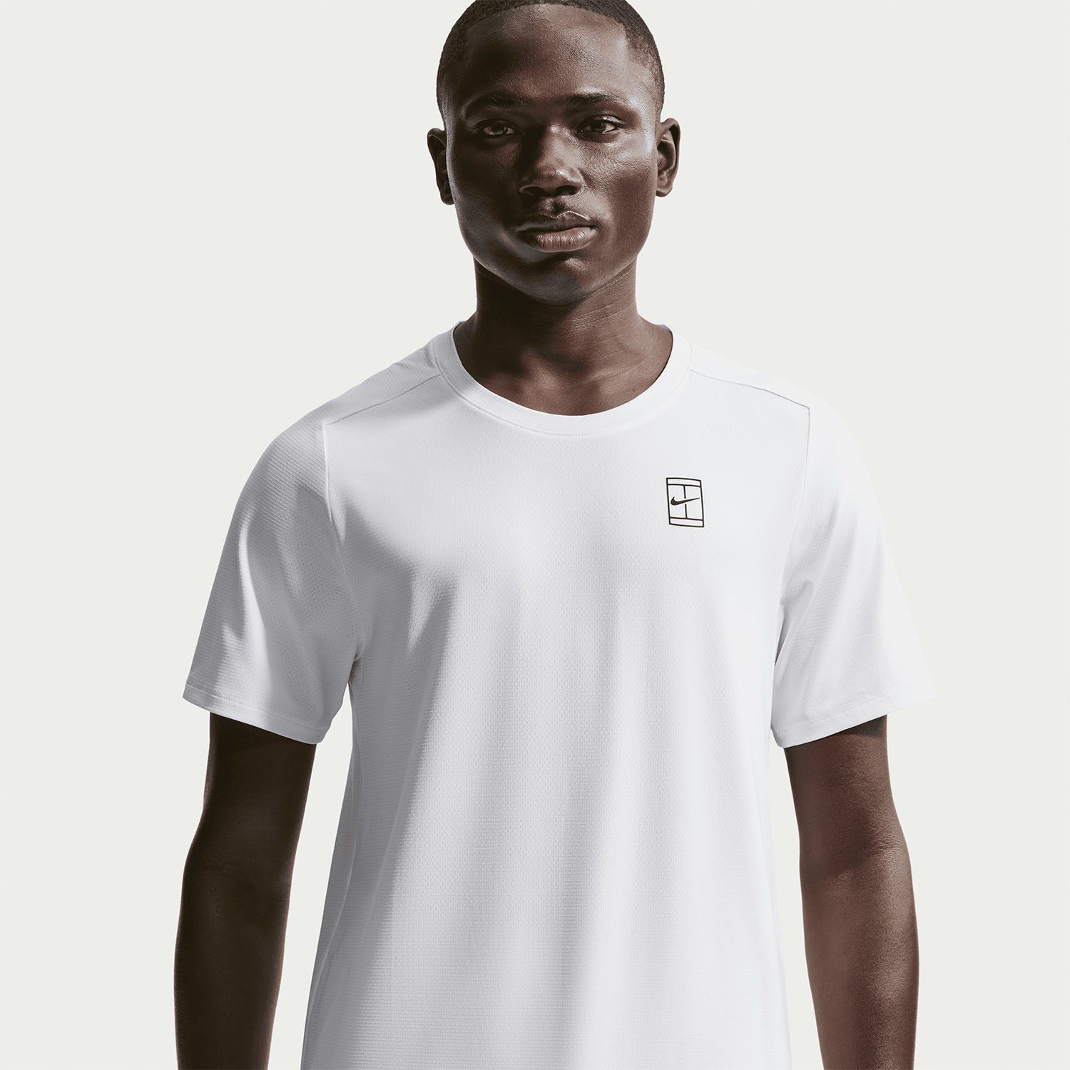 Nike Court Advantage Dri-FIT Men's Padel T-Shirt - White/Black