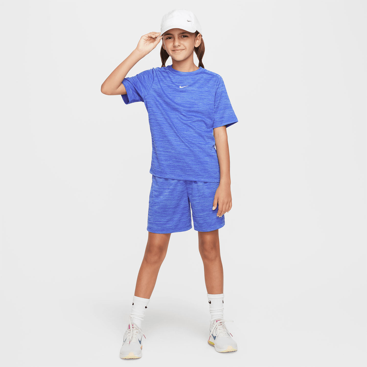 Nike Dri-FIT 5in Shorts Niños - Game Royal/University Blue/White