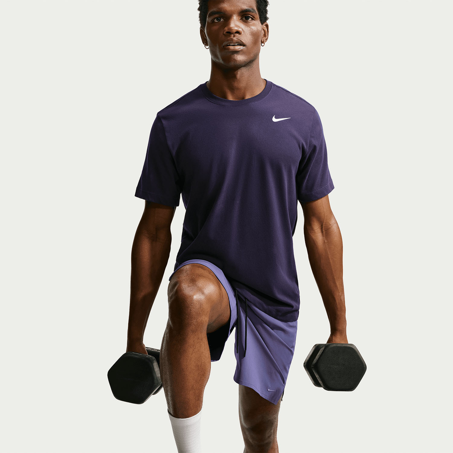 Nike Dri-FIT Court Logo Maglietta - Purple Dynasty/White