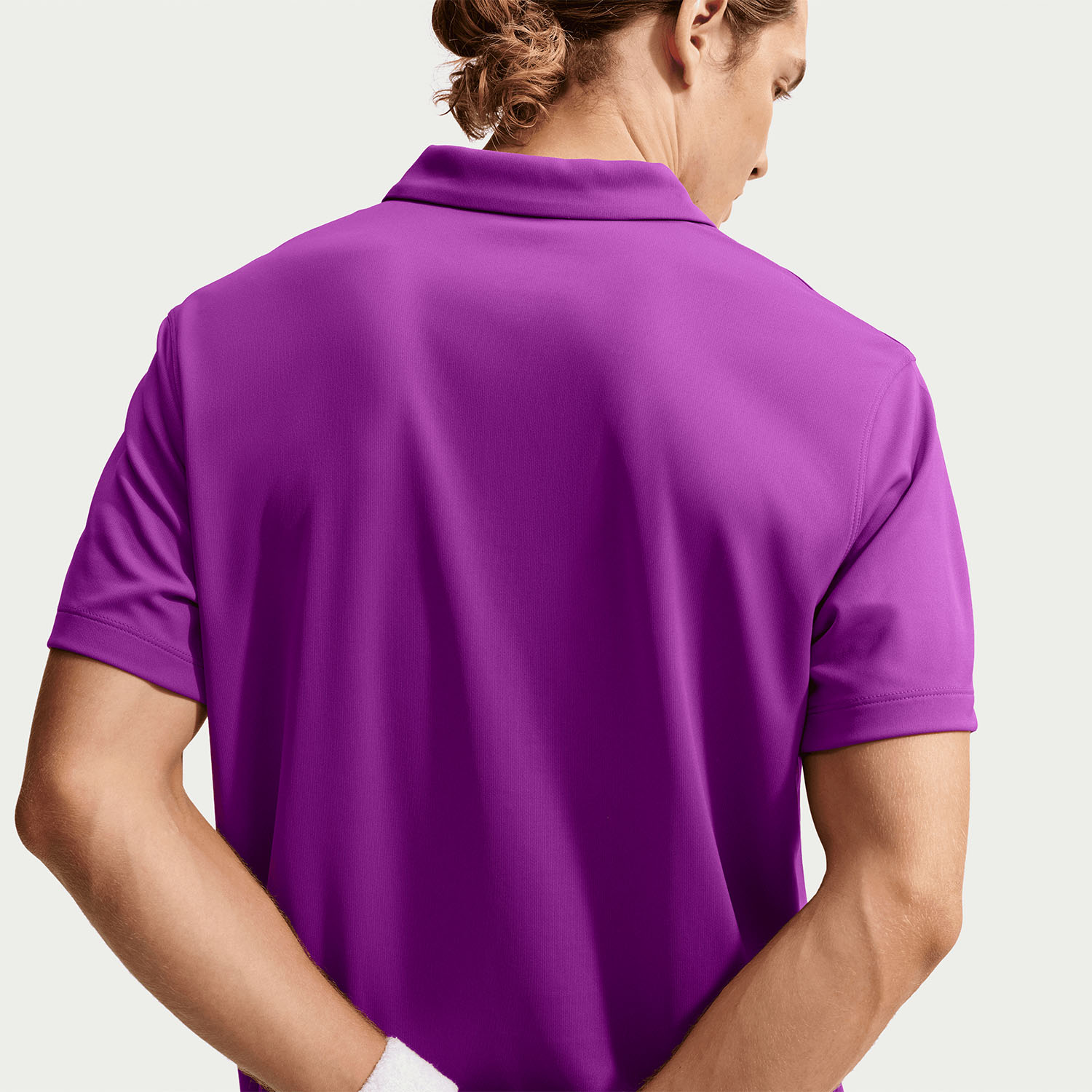 Nike Dri-FIT Solid Logo Polo - Bold Berry/White