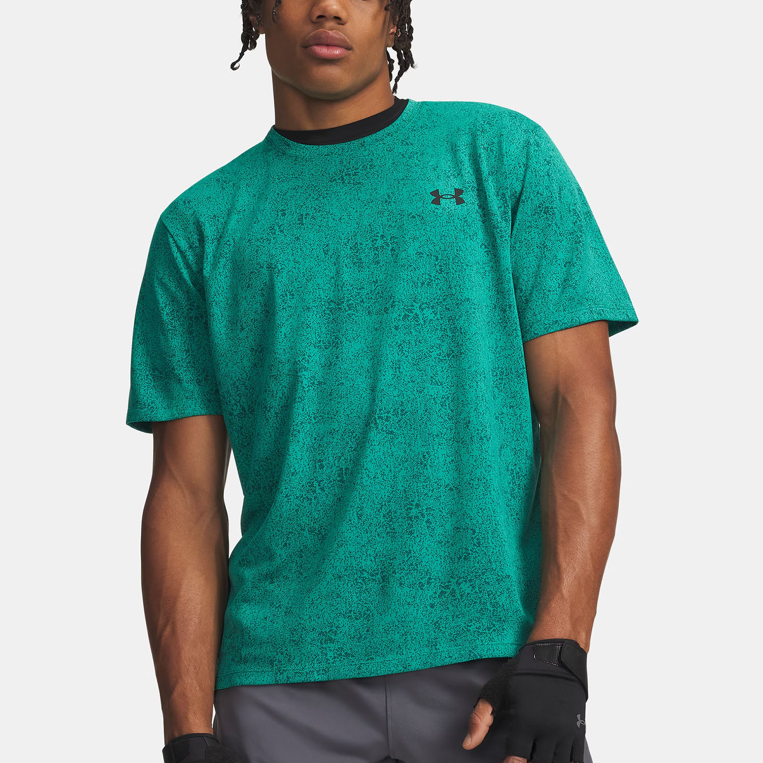 Under Armour Tech Novelty T-Shirt - Geode Green/Black