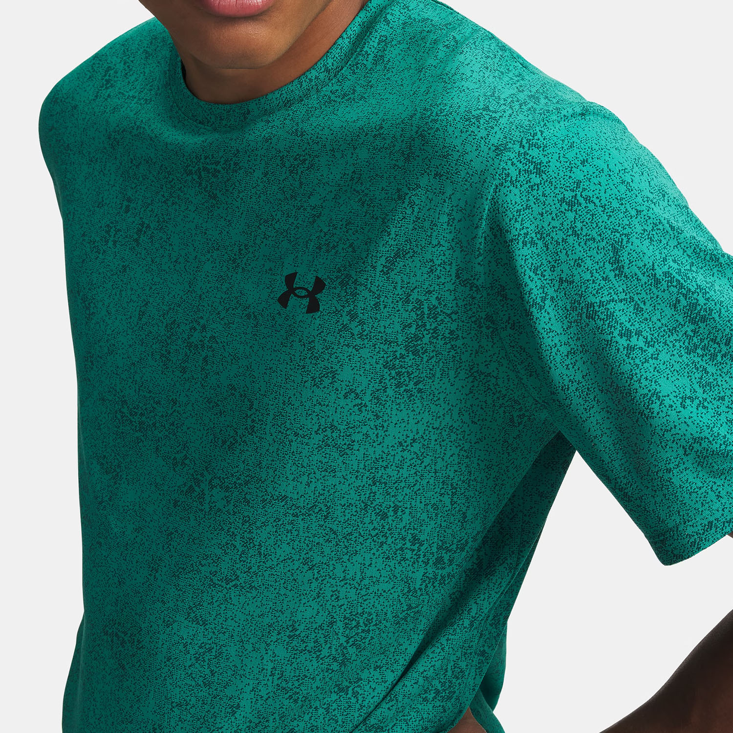 Under Armour Tech Novelty T-Shirt - Geode Green/Black