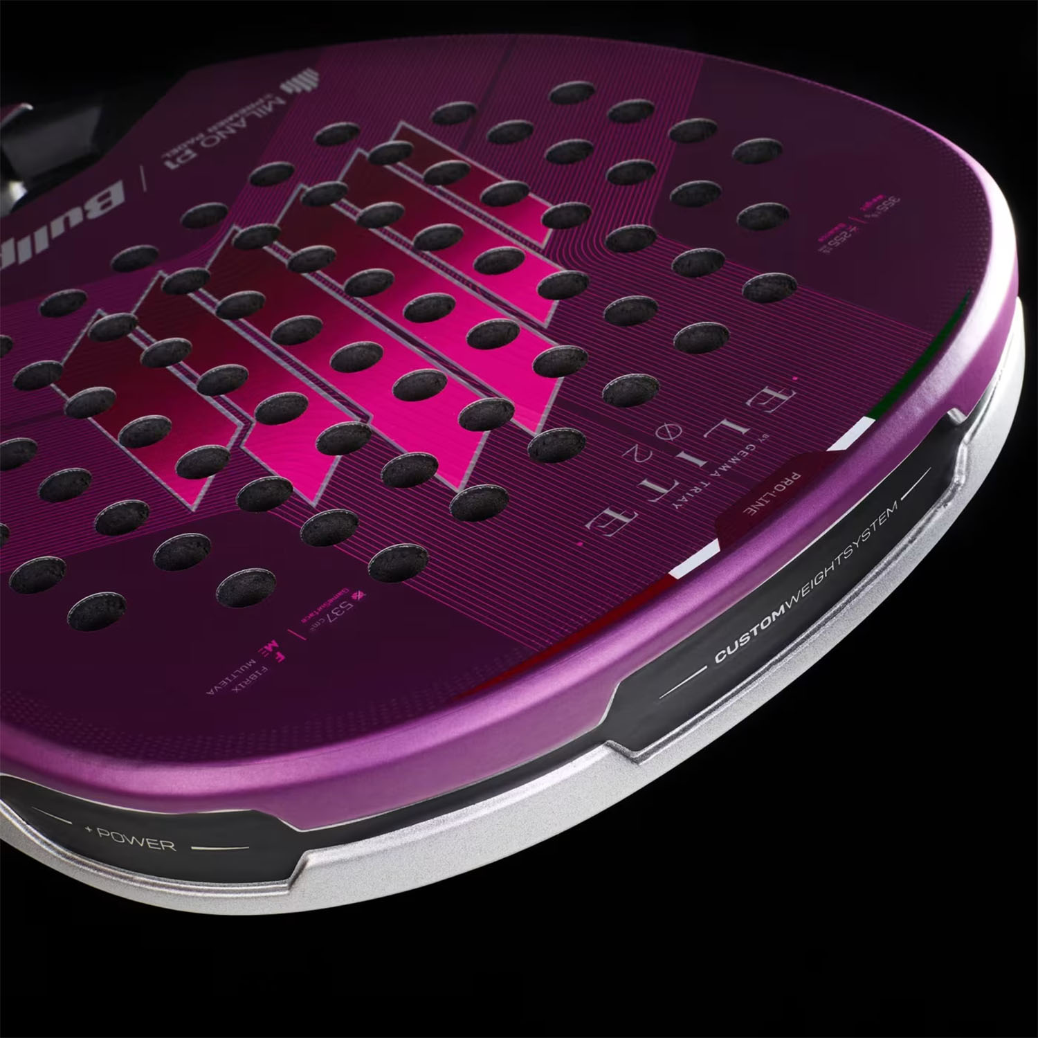 Bullpadel Elite 02 W Milano Padel - Purple/Silver