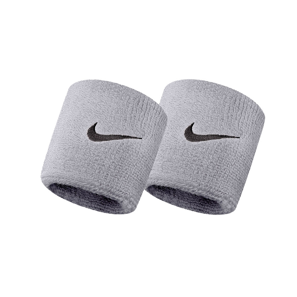 Nike Swoosh Small Wristbands - Grey/Black