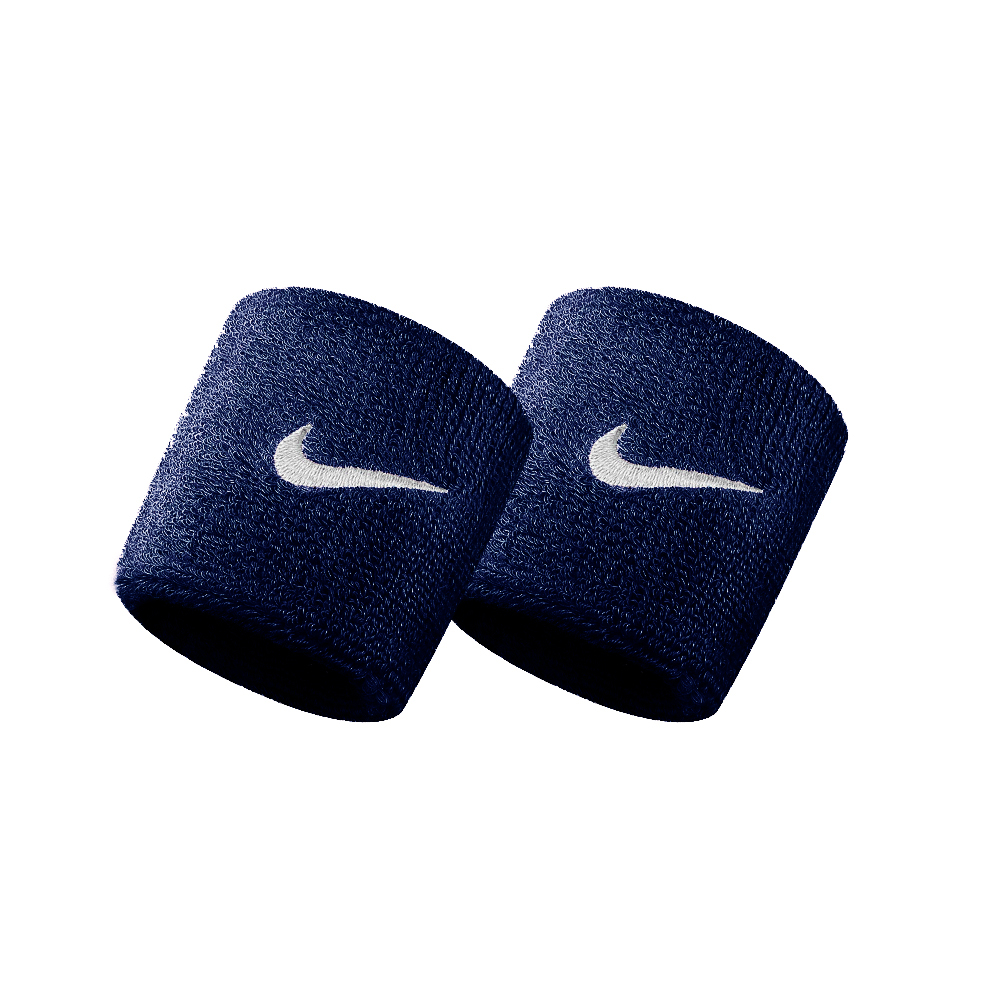 Nike Swoosh Small Wristbands - Obsidian/White