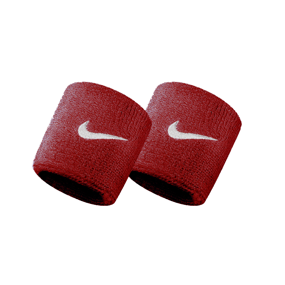 Nike Swoosh Small Wristbands - Red/White