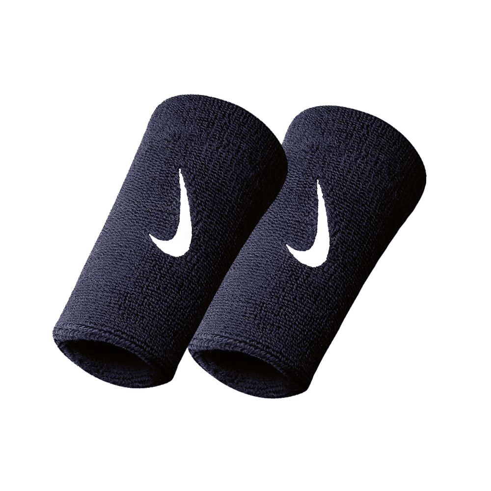 Nike Logo Dry Big Wristband - Obsidian/White