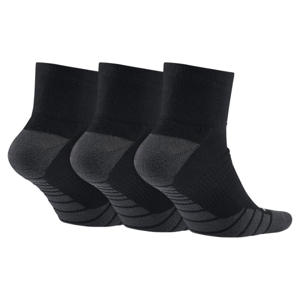 Nike Dry Cushion Quarter x 3 Calcetines - Black/Grey