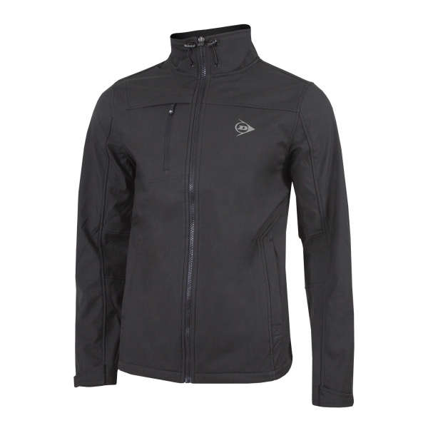 Chaqueta Padel Hombre Dunlop Essentials Softshell Jacket  Black 52114