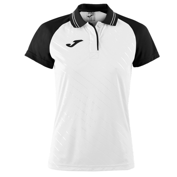 Top y Camisas Padel Niña Joma Girl Torneo II Polo  White/Black 900454.201