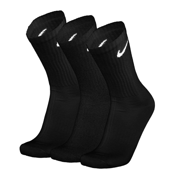 Calze Padel Nike Everyday Lightweight Crew x 3 Calze  Black/White SX7676010