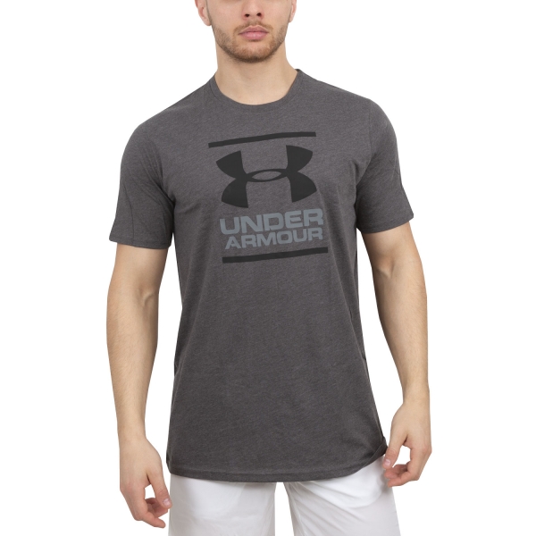 Men's T-Shirt Padel Under Armour Foundation TShirt  Dark Grey/Black 13268490019