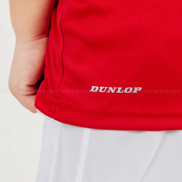 Dunlop Club Crew T-Shirt Boy - Red/White