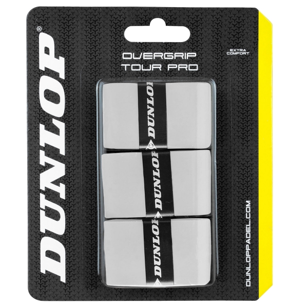 Padel Overgrip Dunlop Tour Pro x 3 Overgrip  White 623798