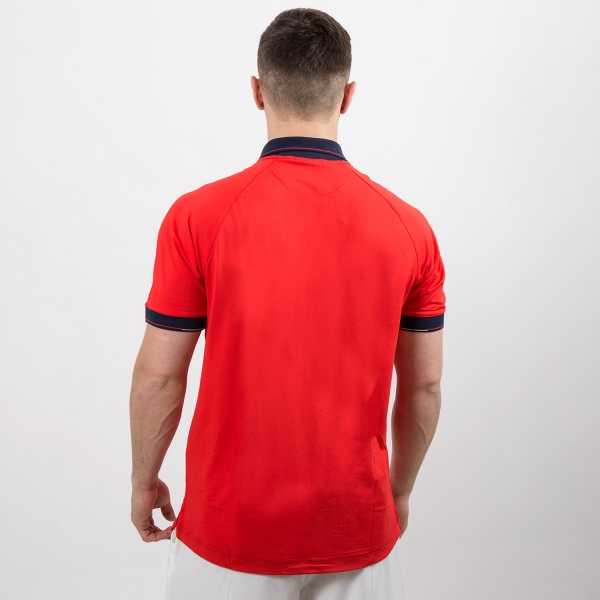 K-Swiss Heritage Classic Polo - Red/Navy