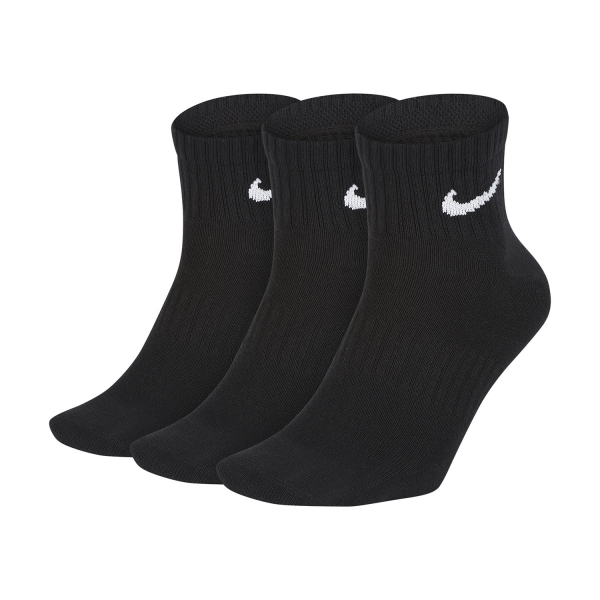 Calze Padel Nike Everyday Light Weight x 3 Calze  Black/White SX7677010