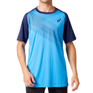 Camiseta Padel Hombre Asics Club GPX Camiseta  Blue Coast 2041A085400