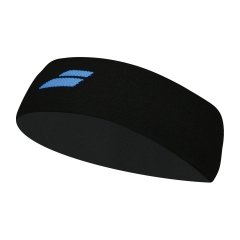 Babolat Logo Headband - Black/Blue Aster