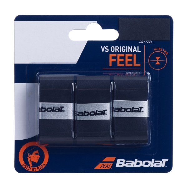 Padel Overgrip Babolat VS Original Overgrip x 3  Black 653040105