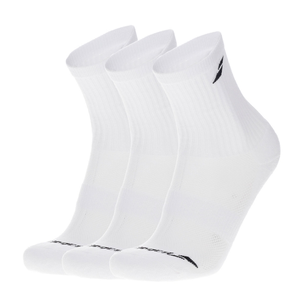 Padel Socks Babolat Logo x 3 Socks Junior  White 5JA13711000