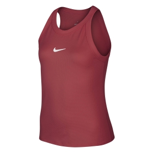 Girl's Padel Tanks and Shirts Nike Court Dry Tank Girl  Gym Red/White CJ0946687