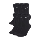 Nike Everyday Cushion Crew x 6 Calze - Black/White Nike Everyday Cushion Crew x 6 Calze - Black/White