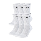 Nike Everyday Cushion Crew x 6 Calze - White/Black Nike Everyday Cushion Crew x 6 Calze - White/Black