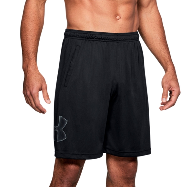 Shorts Padel Hombre Under Armour Tech Graphic 10in Shorts  Black/Graphite 13064430001