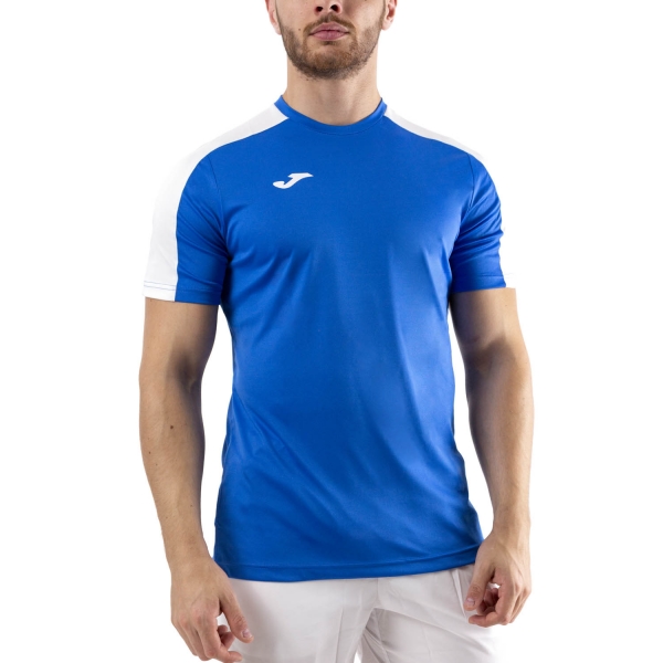 Camiseta Padel Hombre Joma Academy III Camiseta  Royal/White 101656.702