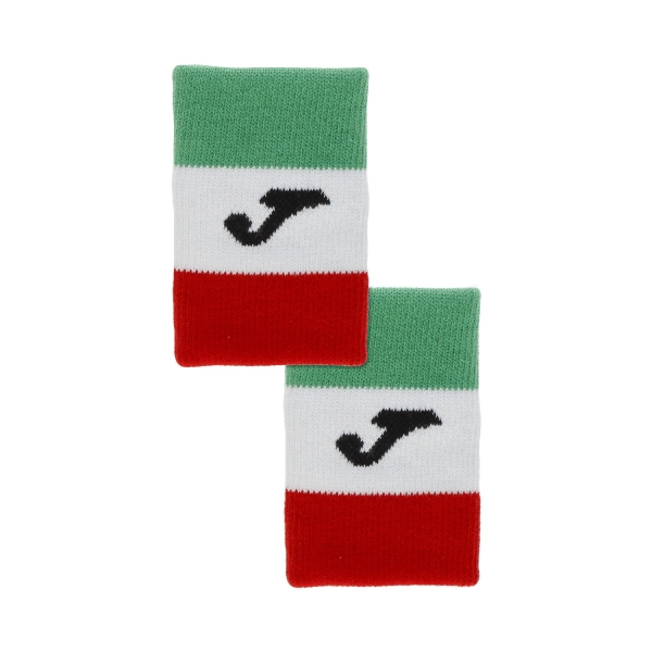 Padel Wristbands Joma Italy Flag Big Wristbands  Green/White/Red FIT400300P11