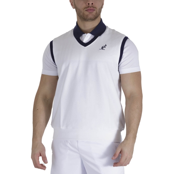 Men's Padel Shirt and Hoody Australian Logo Vest  Bianco TEUGI0001002