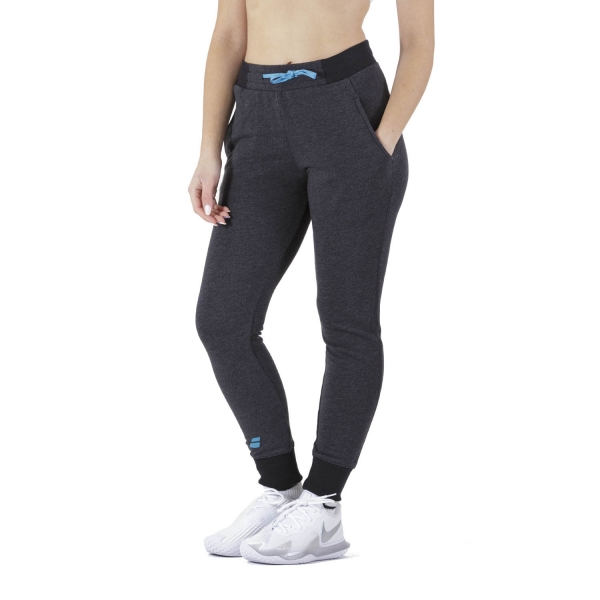 Women's Padel Pants and Tights Babolat Exercise Pants  Black Heather 4WP11312003