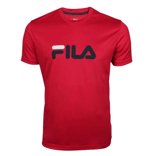 Boy's Padel Polos and Shirt Fila Logo TShirt Boys  Fila Red FJL131020500