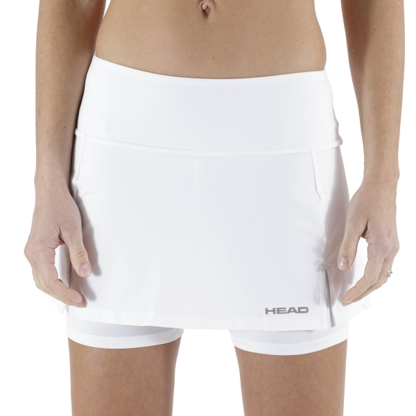Gonna e Pantaloncini Padel Donna HEAD Club Basic Gonna  White 814399WH