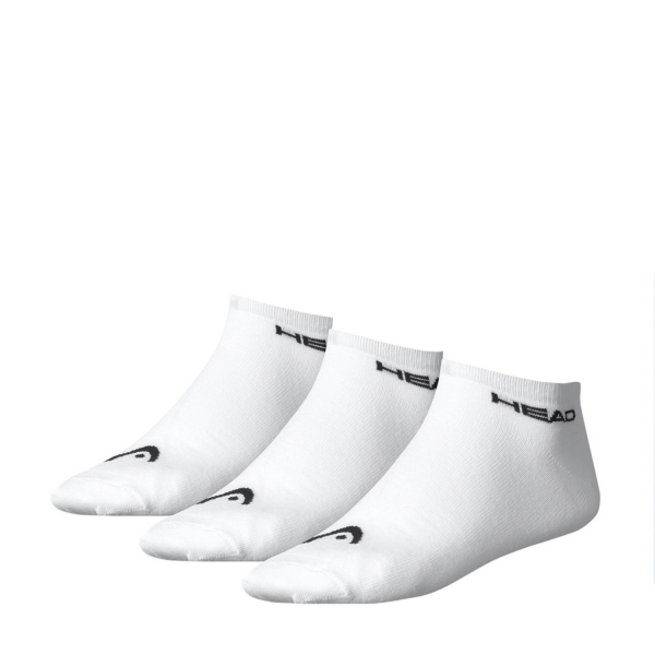 Padel Socks Head Sneaker x 3 Socks  White/Black 811934WHB