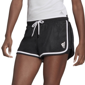 Falda y Shorts Padel Mujer adidas Club Logo 2in Shorts  Black/White GL5461