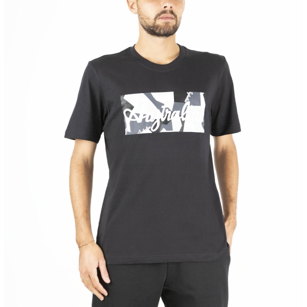 Men's T-Shirt Padel Australian Camo Print TShirt  Nero SWUTS0005003