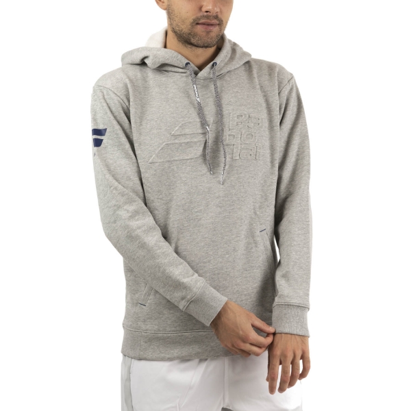 Men's Padel Shirt and Hoody Babolat Exercise Hoodie  High Rise Heather 4MTA0413002