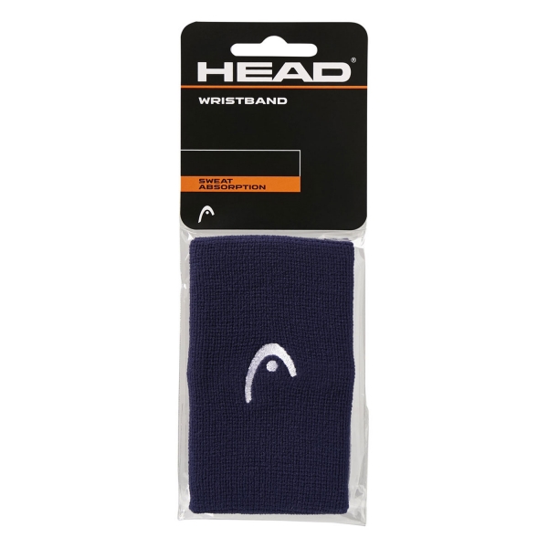 Padel Wristbands HEAD Logo 5in Big Wristbands  Navy 285070 NV