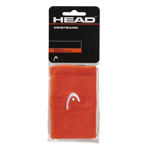 Padel Wristbands HEAD Logo 5in Big Wristbands  Orange 285070 OR
