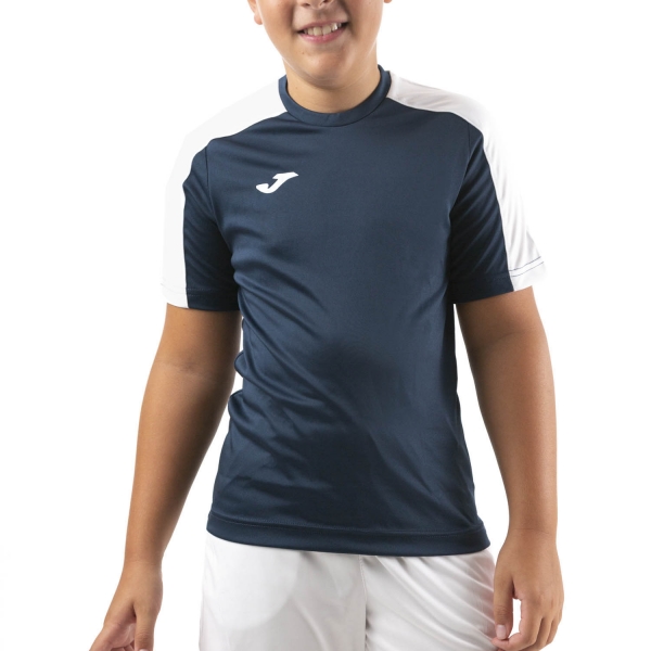 Polo y Camiseta Padel Niño Joma Academy III Camiseta Nino  Dark Navy/White 101656.332