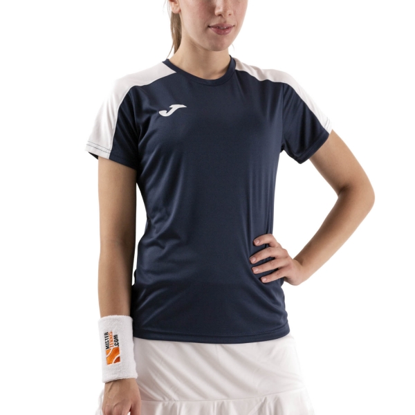 Camiseta y Polo Padel Mujer Joma Academy Camiseta  Dark Navy/White 901141.332