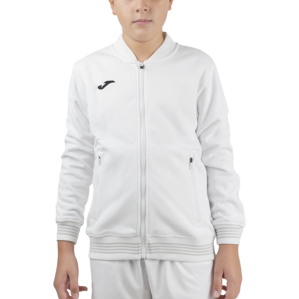 Boy's Padel Suit and Hoody Joma Campus III Sweatshirt Boy  White 101591.200