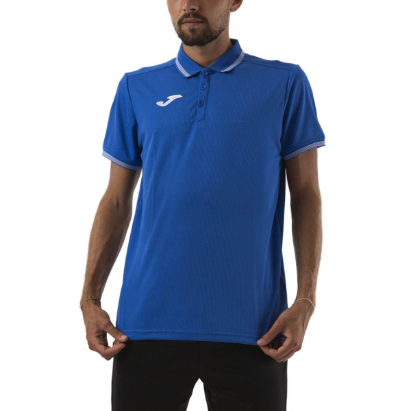 Polo Padel Hombre Joma Campus III Polo  Royal/White 101588.700