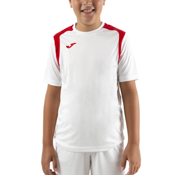Polo y Camiseta Padel Niño Joma Championship V Camiseta Nino  White/Red 101264.206